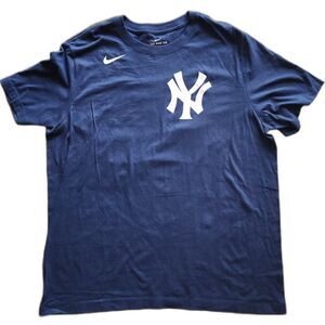 The Nike Tee New York Yankees #14 Baseball T-Shirt Size XL Blue